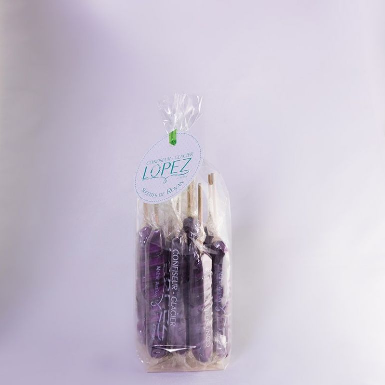 Sucettes Batons violette - 200 pièces-1,8 kg