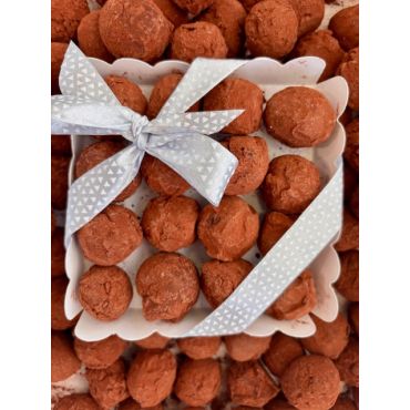 Truffes au chocolat noir